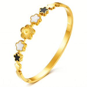 Armband „Blumenwiese“ – 18K vergoldeter Edelstahl