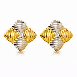 Goldene Harmonie Ohrringe – 18K vergoldeter Edelstahl