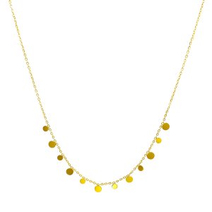 Goldregen Halskette – 18K vergoldeter Edelstahl
