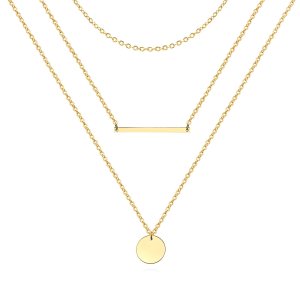 Zeitlose Eleganz Halskette – 18K vergoldeter Edelstahl