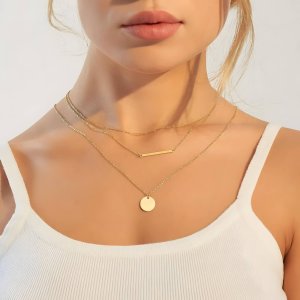 Zeitlose Eleganz Halskette – 18K vergoldeter Edelstahl