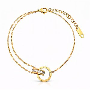 Ewige Eleganz Fußkettchen – 18K vergoldeter Edelstahl