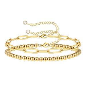 Goldene Harmonie Armband – 18K vergoldeter Edelstahl