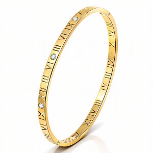 Ewige Eleganz Armreif – 18K vergoldeter Edelstahl