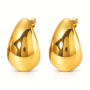 Goldtropfen Ohrringe – 18K vergoldeter Edelstahl