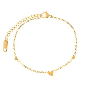 Herzglanz Armband – 18K Vergoldeter Edelstahl