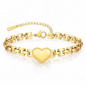Herzensgold Armband – 18K vergoldeter Edelstahl
