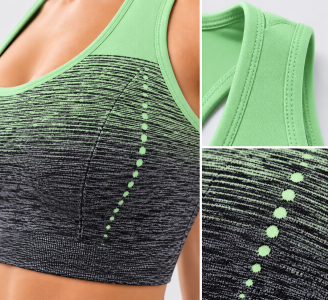 Damen Seamless Sport-BH – Atmungsaktives Fitness Top mit Racerback | Elastisch & Bequem für Yoga, Gym & Training