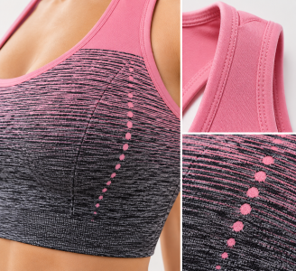 Damen Seamless Sport-BH – Atmungsaktives Fitness Top mit Racerback | Elastisch & Bequem für Yoga, Gym & Training